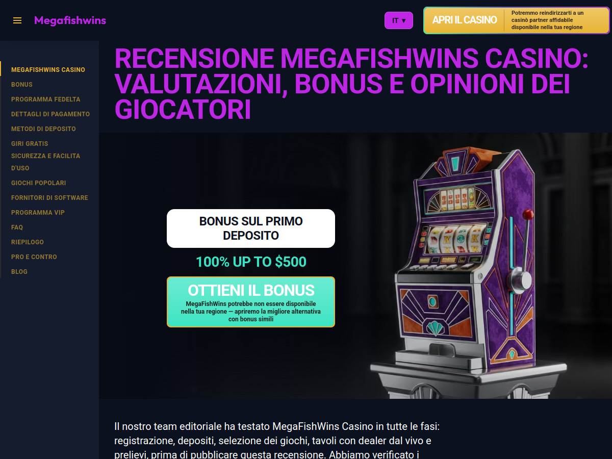 Megafishwins Casino